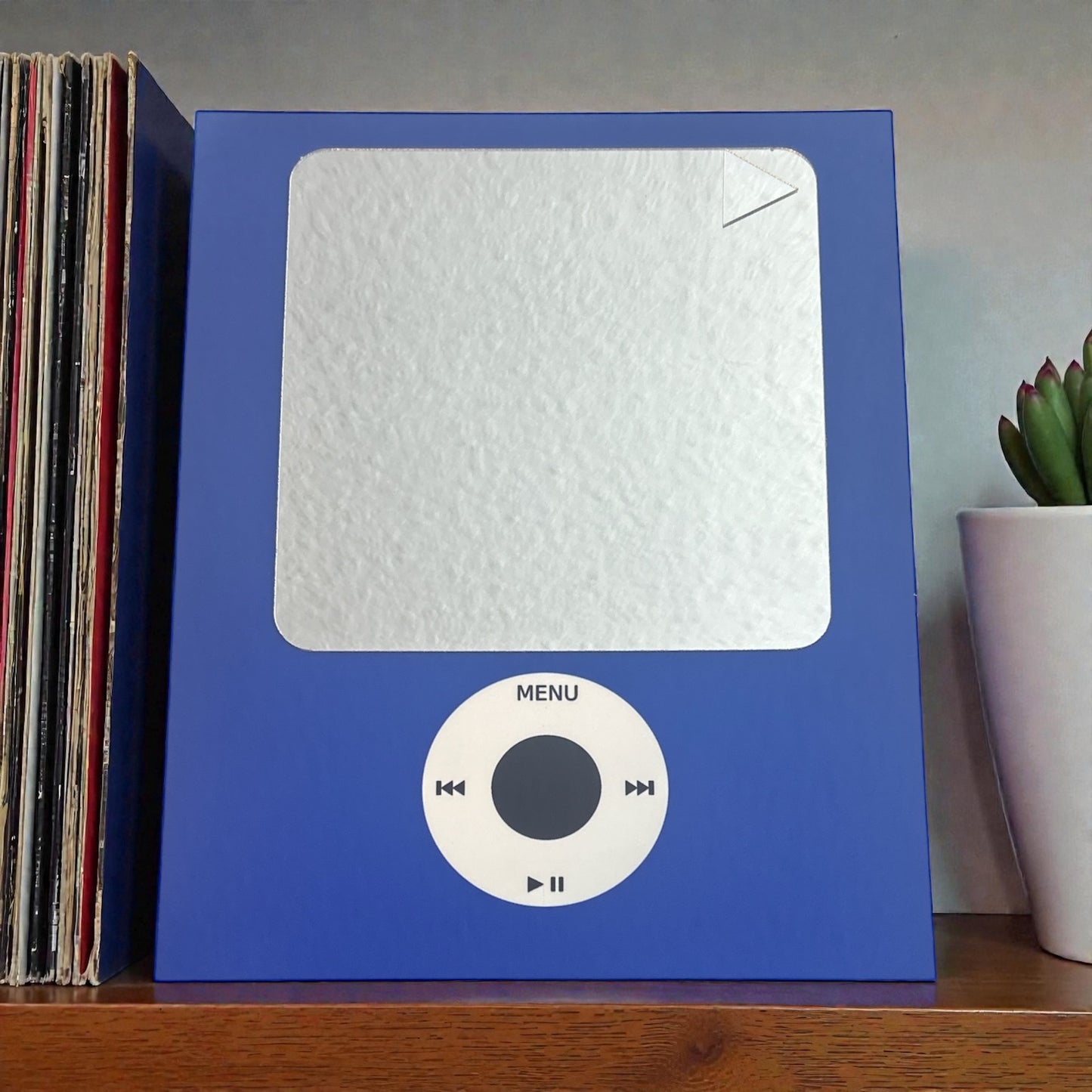 BLUE Giant iPod Nano Mirror Retro Metal Plaque