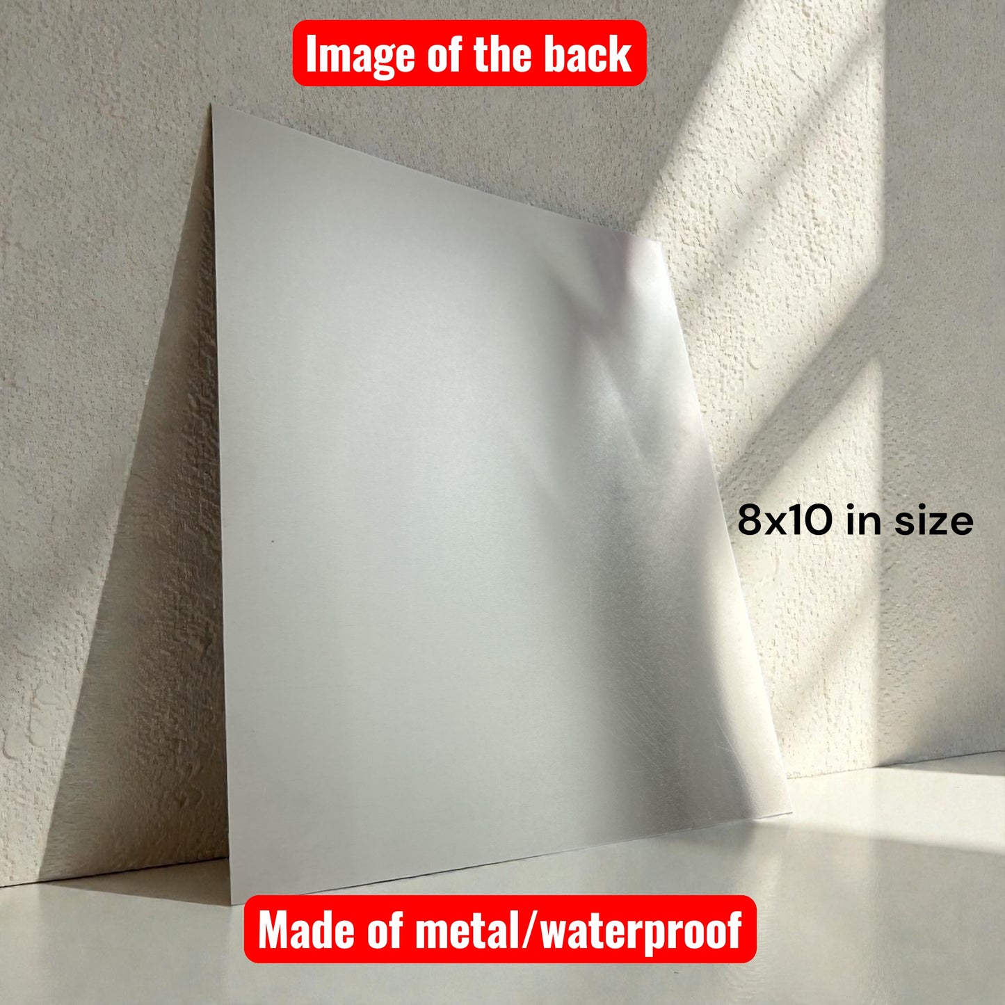 GRAY Giant iPod Nano Mirror Retro Metal Plaque