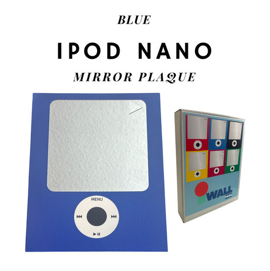 BLUE Giant iPod Nano Mirror Retro Metal Plaque