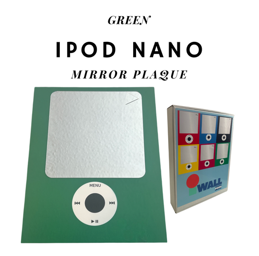GREEN Giant iPod Nano Mirror Retro Metal Plaque