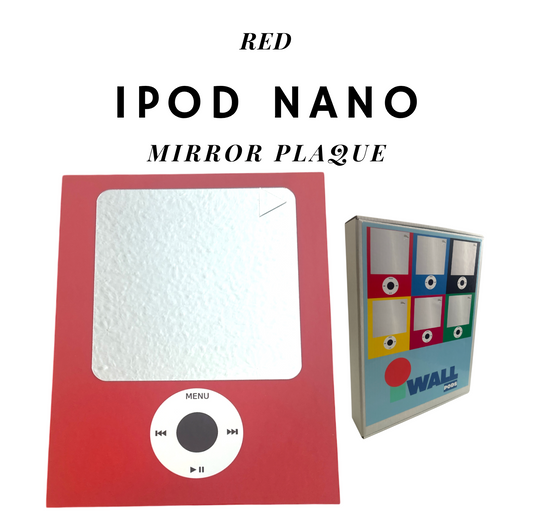 RED Giant iPod Nano Mirror Retro Metal Plaque